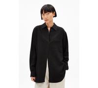 MAALGAA LINO | Bluse aus Leinen-Mix - schwarz (XS)