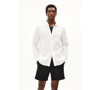 ARMEDANGELS MAALGAANO PURE LINO - Männer Relaxed Fit Hemd - weiss S white