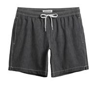 MaaMgic Herren 4 Way Stretch Badehose Badeshorts Schnelltrocknend Badeshorts Kurz Beachshorts für Strand und Wassersport MEHRWEG,Schwarz Grau 2024,M