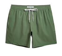 MaaMgic Herren 4 Way Stretch Badehose Badeshorts Schnelltrocknend Badeshorts Kurz Beachshorts für Strand und Wassersport MEHRWEG,Armeegrün,M