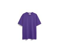 Armedangels T-Shirt MAARKOS Heavy-Weight Bio-Baumwoll-Mix Relaxed Fit Lila L