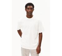 Armedangels Relaxed Fit T-Shirt aus Bio-Baumwoll-Mix Modell 'MAARKOS' in Weiss, Größe L