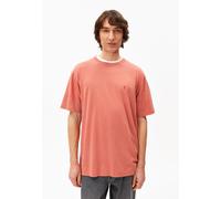 MAARKOS LEINEN-MIX T-SHIRT | Leinen-Mix - rot (L)