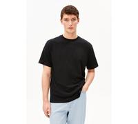 ARMEDANGELS Herren T-Shirt aus Baumwoll-Leinen-Mix MAARKOS Linen Relaxed Fit Black XL