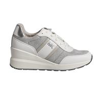 Mabel Damen-Sneakers aus Leder und Mesh mit glänzender Kette 43S4MBFSBD EU 36,5 / UK 3,5