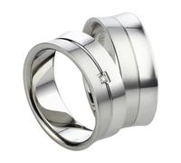 Mabro Partnerringe Verlobungsringe AB1002/1003 Edelstahl