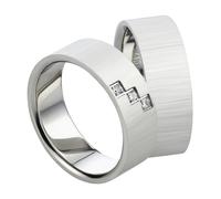 Mabro Partnerringe Verlobungsringe AB1010/1011 Edelstahl