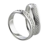 Mabro Partnerringe Verlobungsringe AB1016/1017 Edelstahl