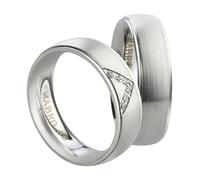 Mabro Partnerringe Verlobungsringe AB1764/1765 Edelstahl