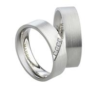 Mabro Partnerringe Verlobungsringe AB1768/1769 Edelstahl