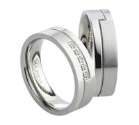 Mabro Partnerringe Verlobungsringe AB1772/1773 Edelstahl