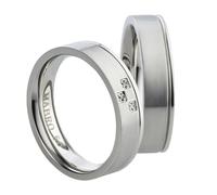 Mabro Partnerringe Verlobungsringe AB1774/1775 Edelstahl