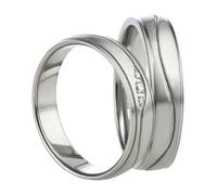 Mabro Partnerringe Verlobungsringe AB668 / AB669 Titan