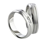 Mabro Partnerringe Verlobungsringe AB674 / AB675 Titan