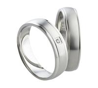 Mabro Partnerringe Verlobungsringe AB820 / AB821 Edelstahl