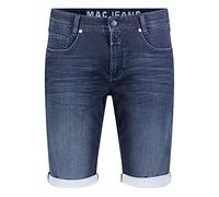Mac 0994L 0562 00 Herren Jog'n Bermuda 5-Pocket-Form Gürtelschlaufen Knopf Uni, Groesse 31, dunkelblau Denim
