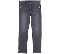 MAC Angela Glamour Stretchjeans Slim Fit Straight Leg Damen Denim, Farbe:anthrazit, Damengrößen:42, Hosenlänge:L32