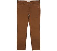 MAC Angela Glamour Stretchjeans Slim Fit Straight Leg Damen Denim, Farbe:braun, Damengrößen:46, Hosenlänge:L30