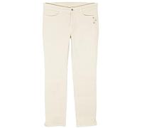 MAC Angela Pipe Stretchjeans Cropped Jeans Hose Damen Slim Fit Denim, Farbe:beige, Damengrößen:42, Hosenlänge:L30