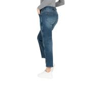 MAC Baggy Jeans Iowa in Mittelblau mit Destroyed-Effekten D44 Loose Fit