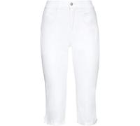 Caprijeans MAC "Capri" Gr. 36, Länge 19, weiß (white denim) Damen Jeans (85965459-36) white denim