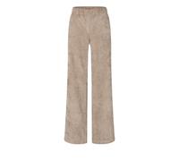 Cordhose MAC "CHIARA", Damen, Gr. 46, Länge 30, braun (oxide braun), Web, Obermaterial: 90% Polyester, 8% Polyamid, 2% Elasthan, casual, loose fit lang, Hosen, mit weitem Bein (18022550-46) oxide brau
