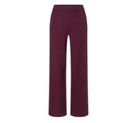 Bootcuthose MAC "CHIARA", Damen, Gr. 36, Länge 30, rot (aubergine), Flanell, Obermaterial: 63% Viskose, 33% Polyamid, 4% Elasthan, bootcut fit lang, Hosen, Bootcut-Form in figurbetonter Form (64844967