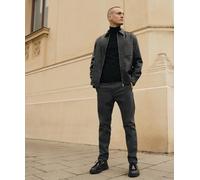 Stoffhose MAC "Traveller", Herren, Gr. 33, Länge 32, grau stone, Web, Obermaterial: 62% Polyester, 33% Viskose, 5% Elasthan, unifarben, slim fit knöchellang, Hosen Stoffhose (33746812-33) grau stone