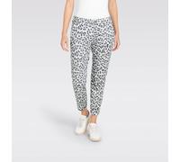 MAC Damen Chinohose "Chino Turn Up", silber, Gr. 36