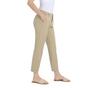 MAC Chino Turn Up mit Bügelfalten in Hellbraun D40 Slim Fit