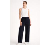MAC - CHRISTY | Fließende Eleganz: Die MAC Floating Crepe Wide Leg Hose marine/ navy - Gr. - 42/32