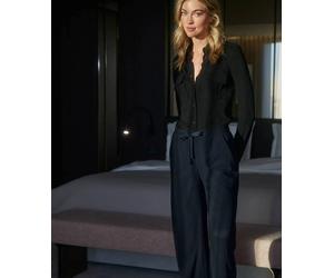 MAC Christy Wide Leg Hose in Dunkelblau D38-L32 Wide Fit