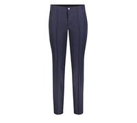 Stretch-Hose MAC "ANNA", Damen, Gr. 38, Länge 30, blau (dunkelblau), Web, Obermaterial: 89% Polyamid, 11% Elasthan, knöchellang, Hosen (33696662-38) dunkelblau