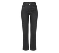 Bootcut-Jeans MAC "LAURA", Damen, Gr. 42, Länge 30, schwarz (schwarz, schwarz), Denim/Jeans, Obermaterial: 89% Baumwolle, 8% Polyester, 3% Elasthan, casual, lang, Jeans (16378560-42) schwarz, schwarz
