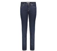 MAC Damen Stretch-Jeans Melanie Gerade geschnitten Dark Rinsewash D34/L34