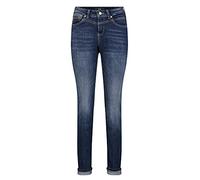 Slim-fit-Jeans MAC "RICH SLIM", Damen, Gr. 40, Länge 30, blau (dunkelblau wash), Denim/Jeans, Obermaterial: 71% Baumwolle, 16% Polyester, 11% Lyocell, 2% sonstige Fasern, unifarben, slim fit lang, Jea