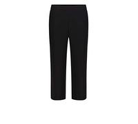 7/8-Hose MAC "CHIARA cropped", Damen, Gr. 44, N-Gr, schwarz, Web, Obermaterial: 100% Polyester, figurumspielend, Hosen 7/8-Hose, Modern und weit geschnitten (95355126-44)