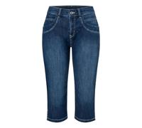 MAC Damen Jeans CAPRI Straight Fit, darkblue, Gr. 34/19