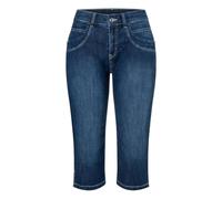 MAC Damen Jeans CAPRI Straight Fit, darkblue, Gr. 38/19