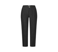 MAC Regular Fit Leinenhose mit verkürztem Schnitt Modell 'Nora' in Black, Größe 38