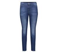 MAC Damen Slim Skinny Jeans Sensation Skinny 0150L Sensation Skinny, Einfarbig, Gr. W34/L27, Blau (Dark Blue D610)
