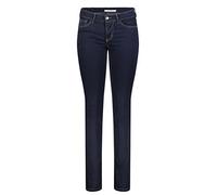 MAC Damen Straight Leg Jeanshose Carrie Pipe, Gr. W36/L32, Blau (Dark Rinsewash D801)