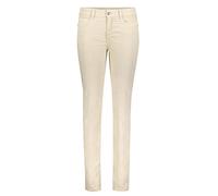MAC Damen Straight Leg Straight Jeans Angela 0466L Angela, Einfarbig, Gr. 44 (Herstellergröße: 44/32), Beige (Wheat Beige 205R)