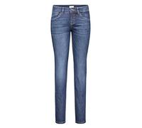 MAC Damen Straight Leg Straight Jeans Carrie Pipe 0380L, Einfarbig, Gr. W46/L28, Blau (Dark Blue D845)