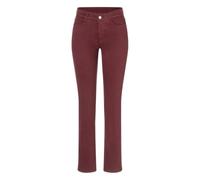 Stretch-Jeans MAC "Dream", Damen, Gr. 34, Länge 30, bordeaux ppt, Denim/Jeans, Obermaterial: 88% Baumwolle, 8% Elastomultiester, 4% Elasthan, casual, eng normal, Jeans, mit Stretch für den perfekten S