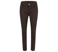 Skinny-fit-Jeans MAC "Dream Skinny", Damen, Gr. 38, Länge 30, braun (deep braun), Jeans, Obermaterial: 88% Baumwolle, 8% Elastomultiester, 4% Elasthan, sehr figurbetont lang, Jeans, in hochelastische