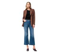 MAC Dream Wide Cropped Jeans in Sturm Blau D40 Straight Fit