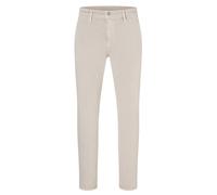 Chinohose MAC "Driver", Herren, Gr. 35, Länge 30, beige (kitt), Web, Obermaterial: 89% Baumwolle, 8% Polyester, 3% Elasthan, unifarben, figurumspielend knöchellang, Hosen Chinohose, mit Stretch (96434