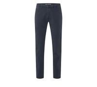 Chinohose MAC "Driver", Herren, Gr. 30, Länge 30, blau (midnight dunkelblau), Web, Obermaterial: 89% Baumwolle, 8% Polyester, 3% Elasthan, unifarben, figurumspielend knöchellang, Hosen Chinohose, mit