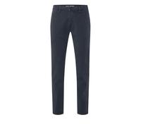 Chinohose MAC "Driver", Herren, Gr. 33, Länge 32, blau (midnight dunkelblau), Web, Obermaterial: 89% Baumwolle, 8% Polyester, 3% Elasthan, unifarben, casual, figurumspielend knöchellang, Hosen, mit St